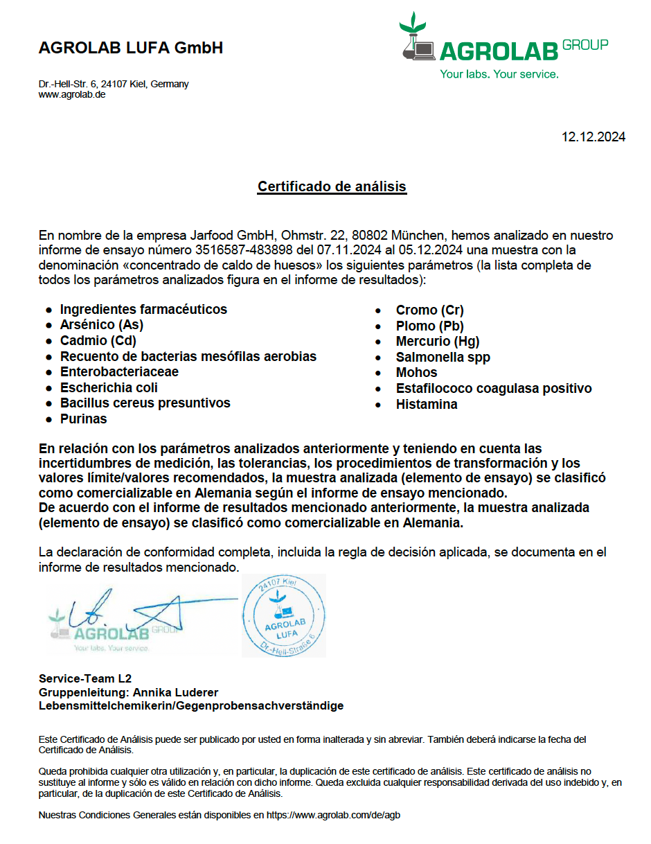 Caldo de huesos concentrado de tenera (440g)