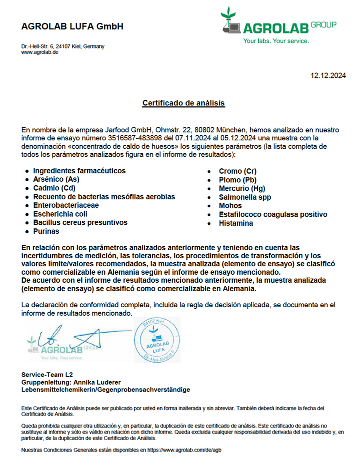 Caldo de huesos concentrado de tenera (440g)