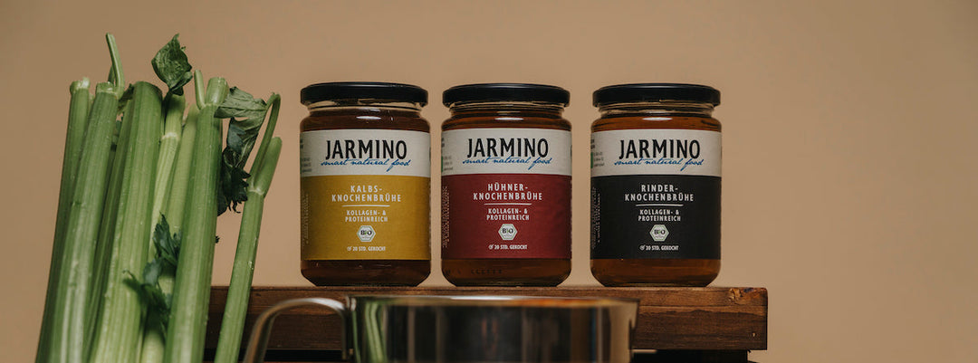 Valores nutricionales e ingredientes del Caldo de huesos JARMINO