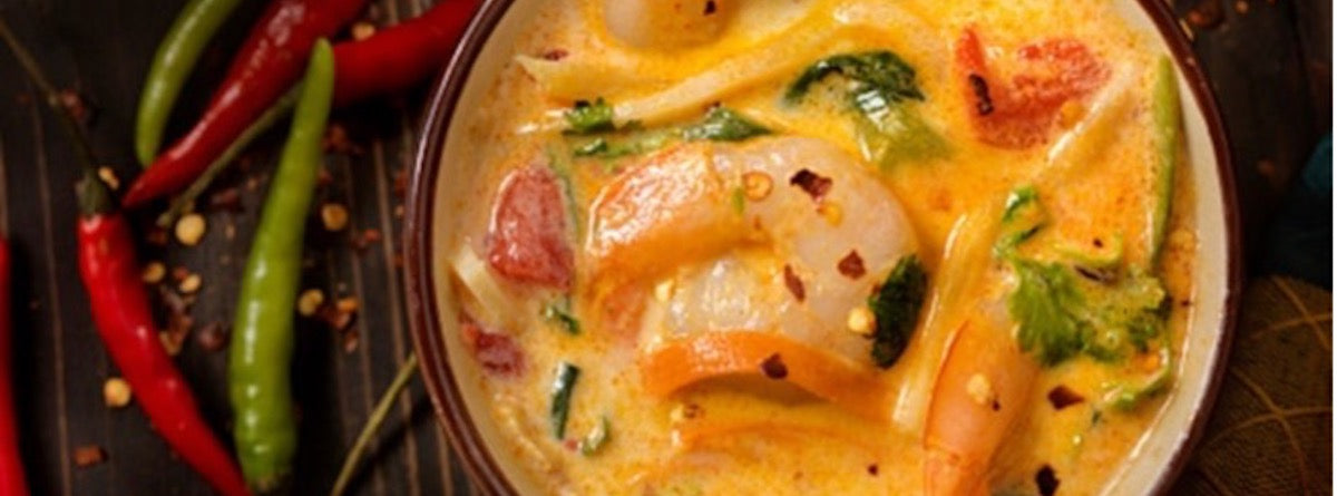Sopa Tailandesa de Coco (Baja en Carbohidratos) con Colágeno