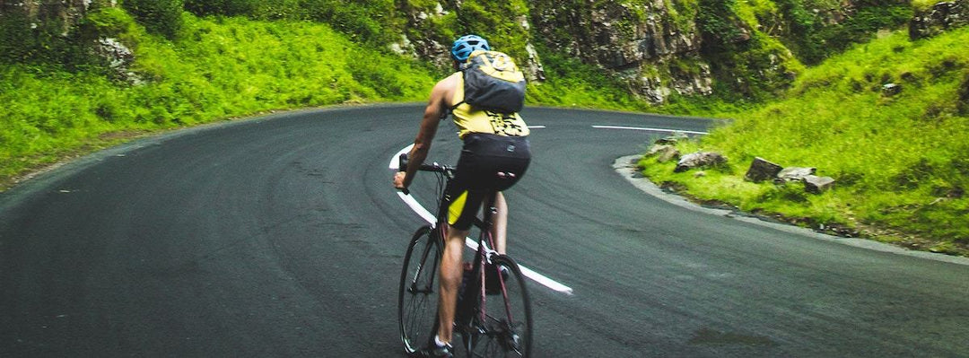 Radfahrer mit Glutamin