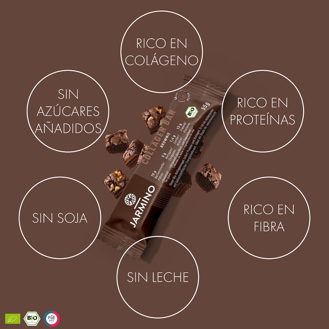 Barrita de colágeno, brownie