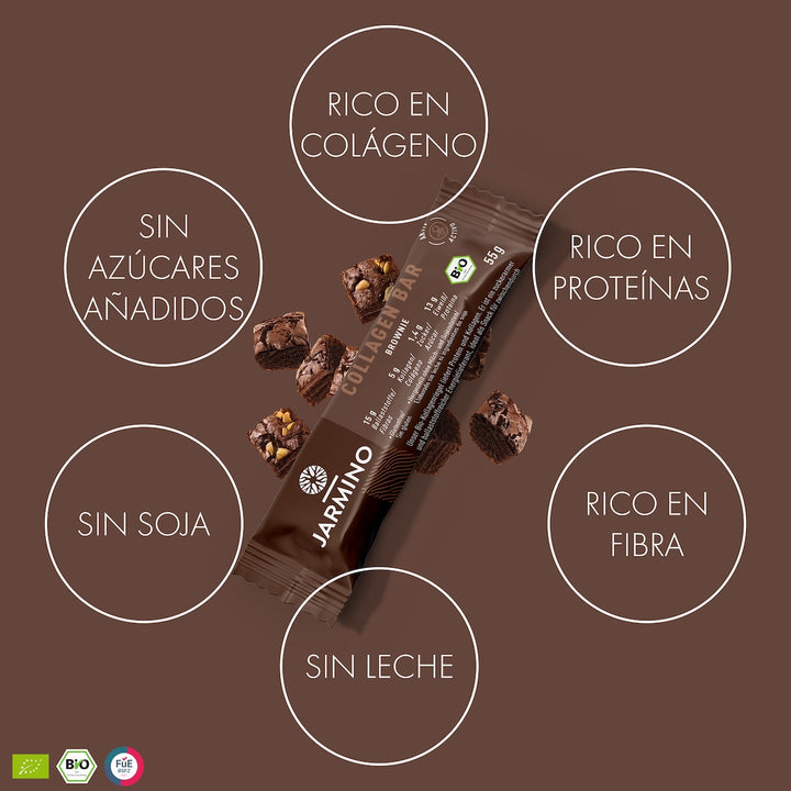 Barrita de colágeno, brownie