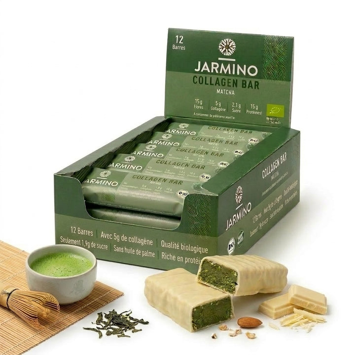 Barrita de colágeno, matcha