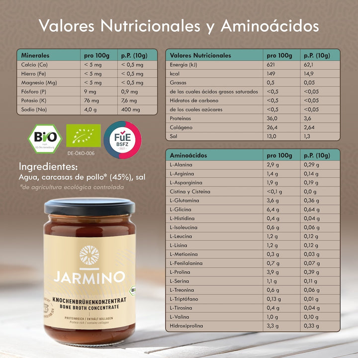 Caldo de huesos concentrado de pollo (410g)