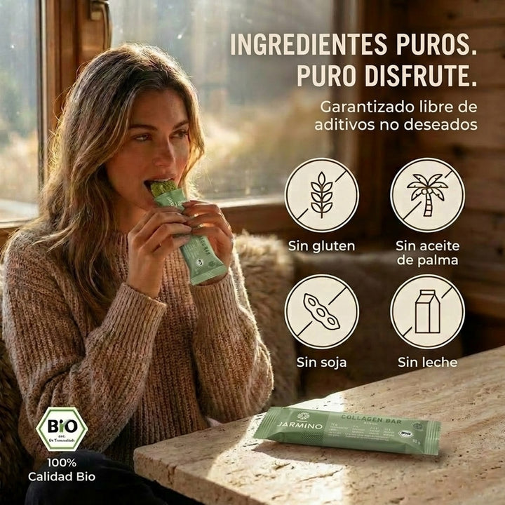 Barrita de colágeno, matcha