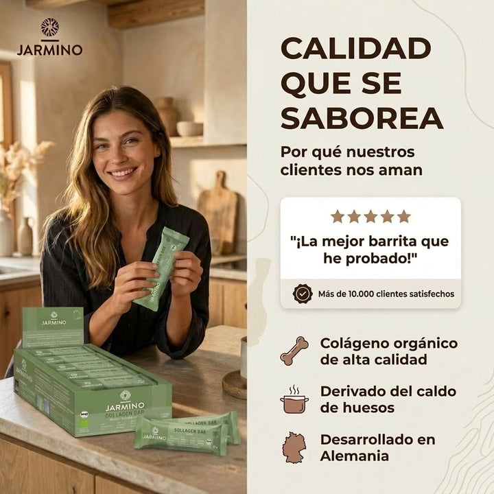Barrita de colágeno, matcha